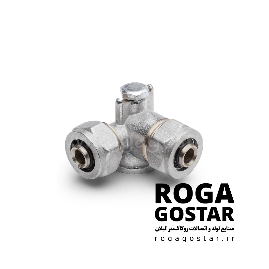 سه راهی 90 دیواری کوپلی RG24101